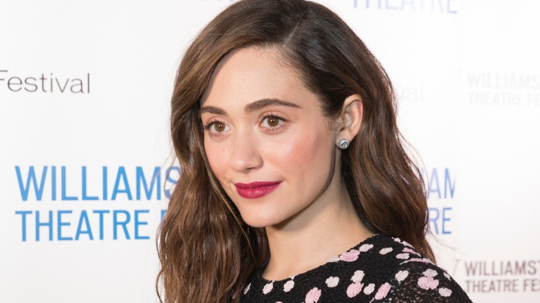 Emmy Rossum attends a theatre festival