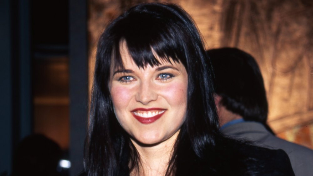 Lucy Lawless at a Xena premiere in 1996