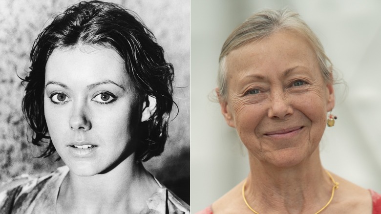 Two images showing Jenny Agutter in Logan's Run and in 2026