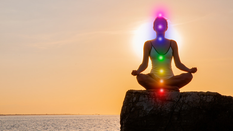 chakra light shades on the beach