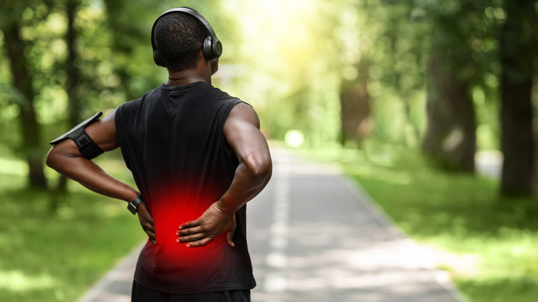 Runner with lower back pain