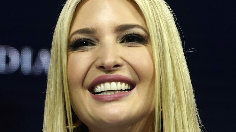 Ivanka Trump smiling in blue