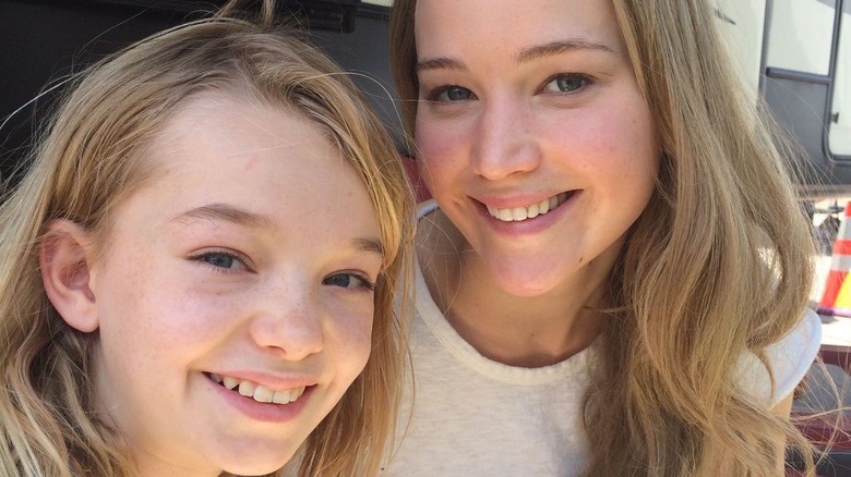 Jennifer Lawrence and fan 