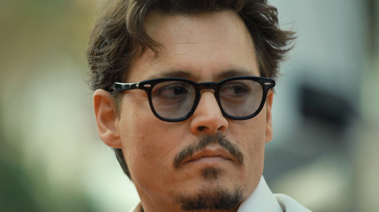 Johnny Depp pictured up close 