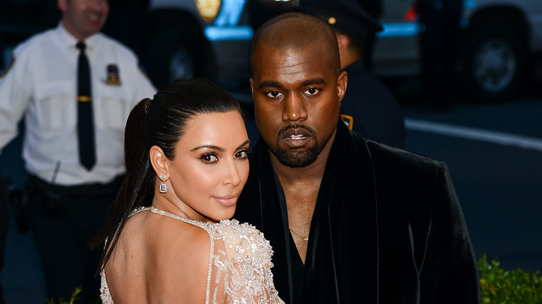 Kim Kardashian posing with Kanye
