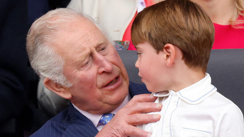 Doting grandpa King Charles