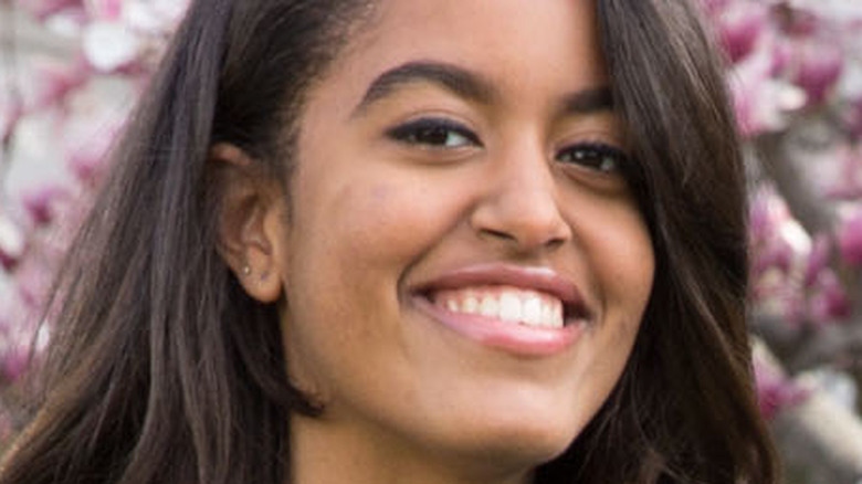 Malia Obama poses for the camera