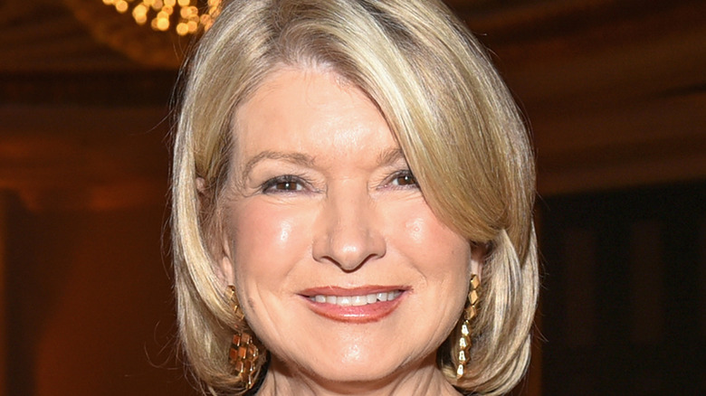 Martha Stewart poses at an event