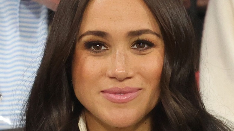 Meghan Markle smiling softly