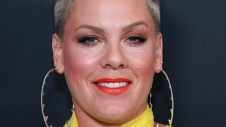 Pink at the "All I Know So Far" premiere