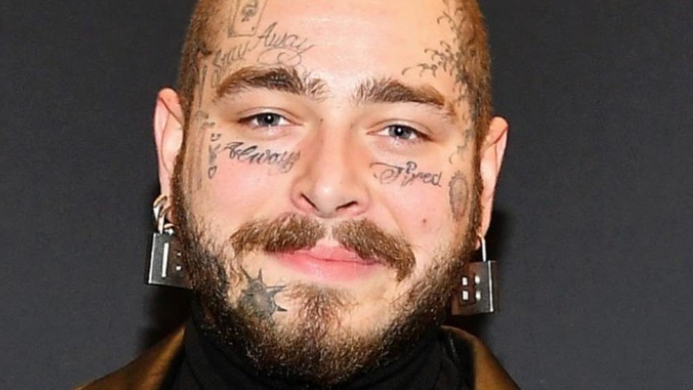 Post Malone with tattoos