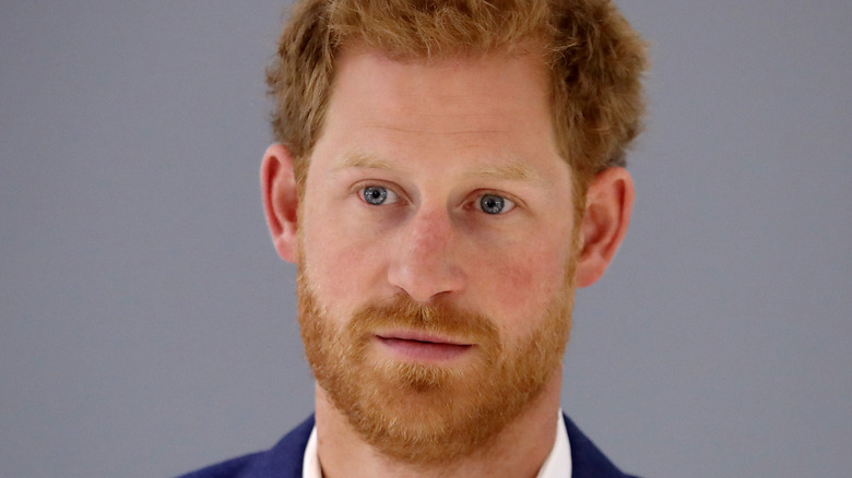 Prince Harry speaking at an event