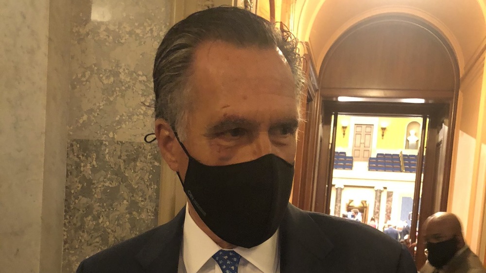 Mitt Romney with a black eye