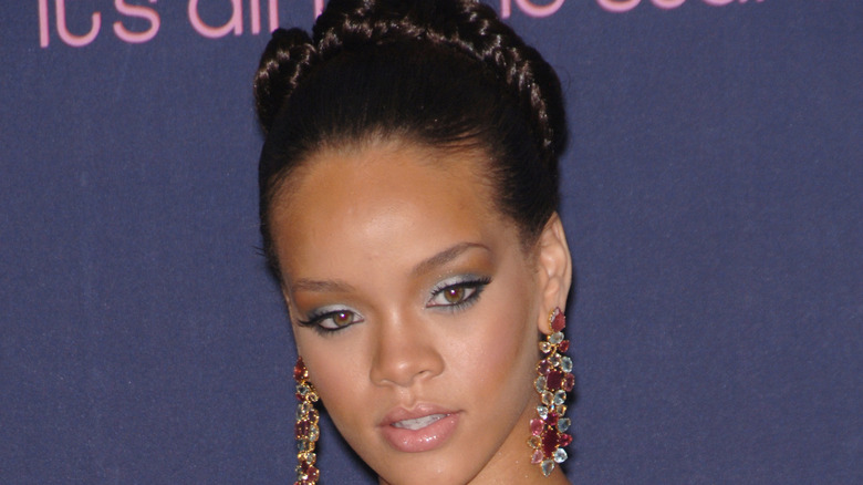 Close up of singer Rihanna 