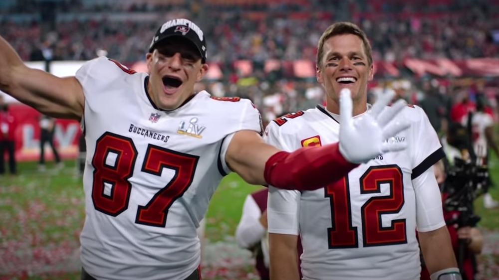 Rob Gronkowski shouting "Disney World"