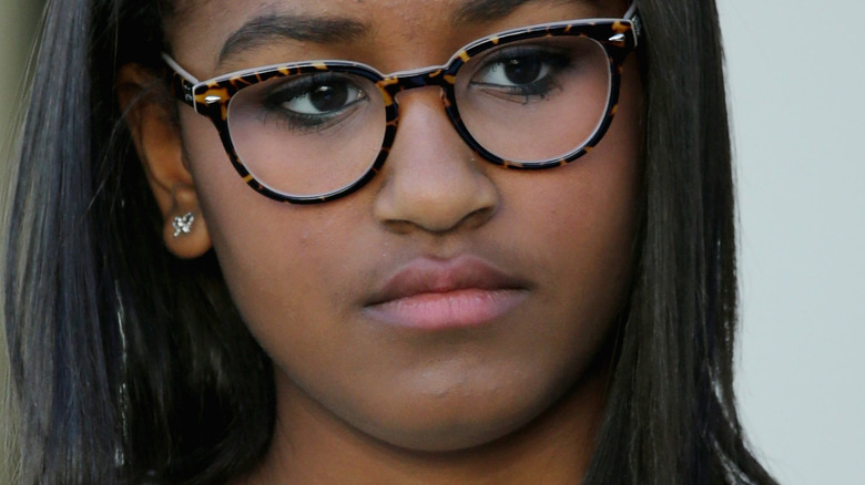 Sasha Obama at an event 