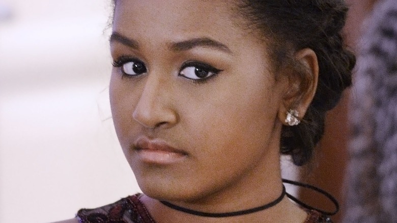 Sasha Obama at event