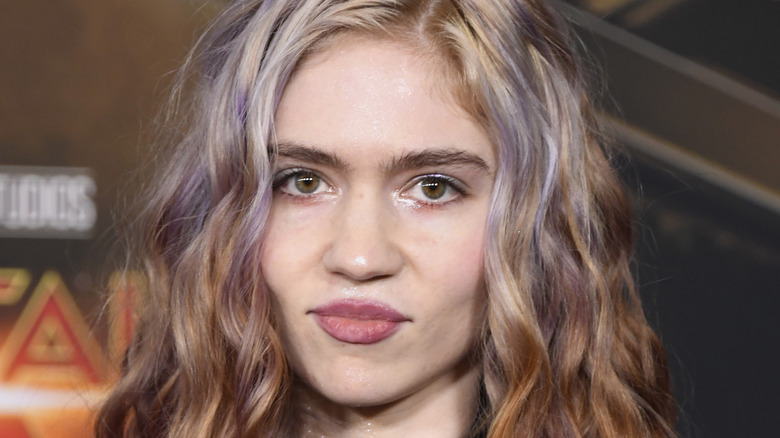 Grimes on the red carpet