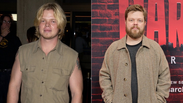 Split image of Elden Henson at the O premiere in 2001 and the Daredevil: Born Again premiere in 2025