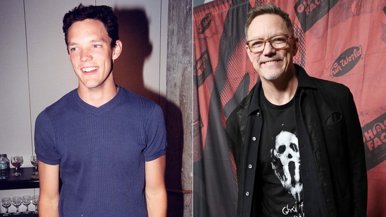 Split image of Matthew Lillard at an event in 1997 and an event in 2026