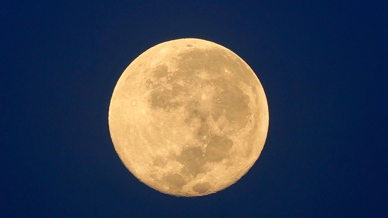A full moon in the sky