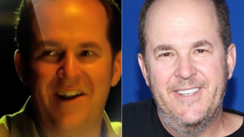 Split image of David Berman in an episode of "CSI" and at an event in 2023