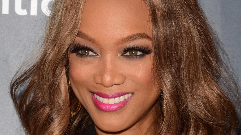 Tyra Banks smiling