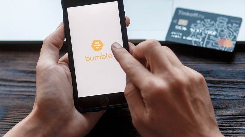 bumble app open on phone