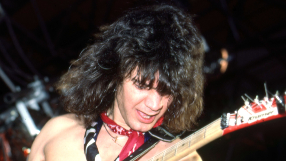 Legendary rocker Eddie Van Halen in concert in 1984