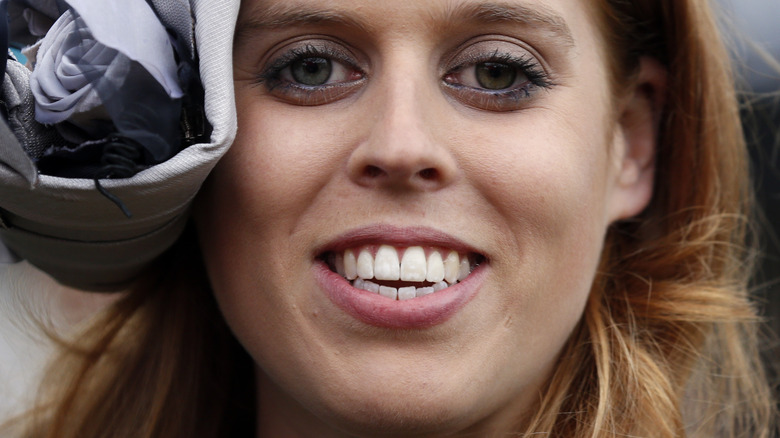 Princess Beatrice wearing a hat