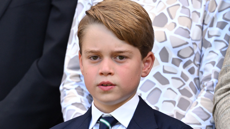 Prince George wearing suit 