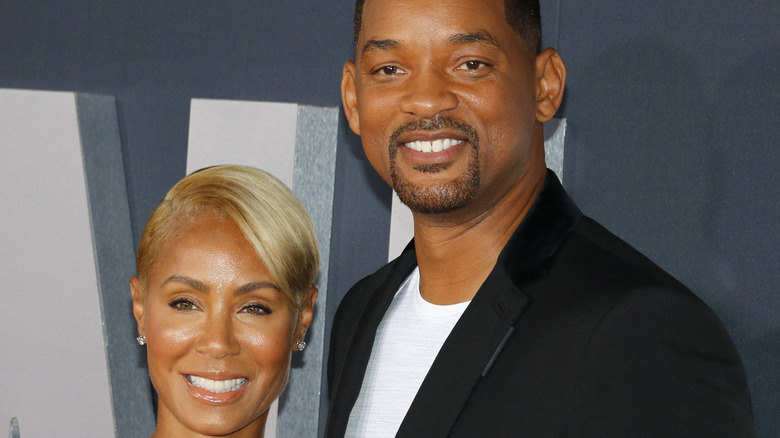 Jada Pinkett Smith and Will Smith on the red carpet