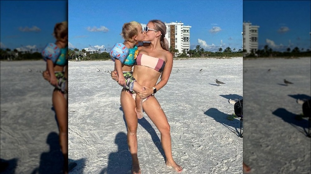 Mackenzie McKee with son