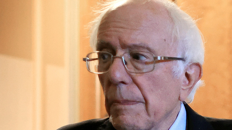 Bernie Sanders looking concerned