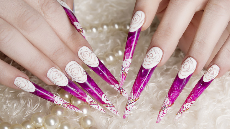 1. Stiletto Shaped Nail Design Ideas - wide 6