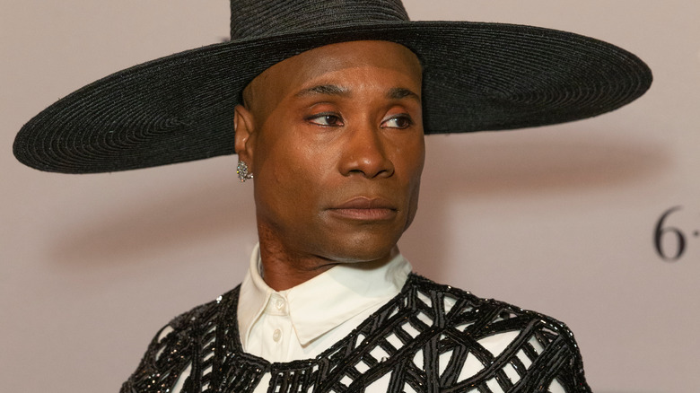 Billy Porter in a wide-rimmed black hat