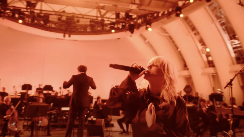 Billie Eilish performing 