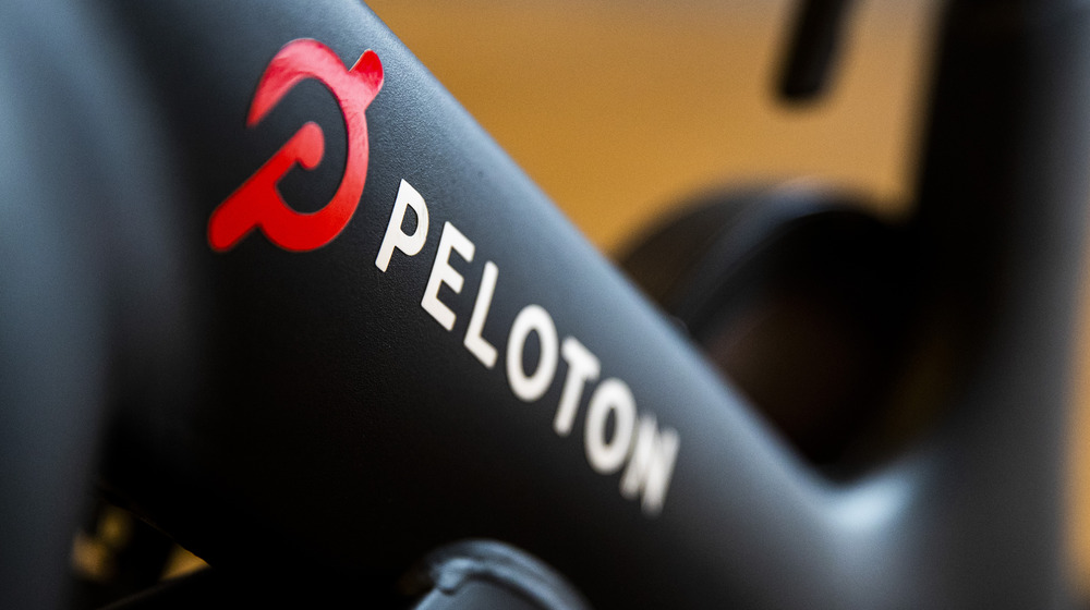 Peloton bike closeup 
