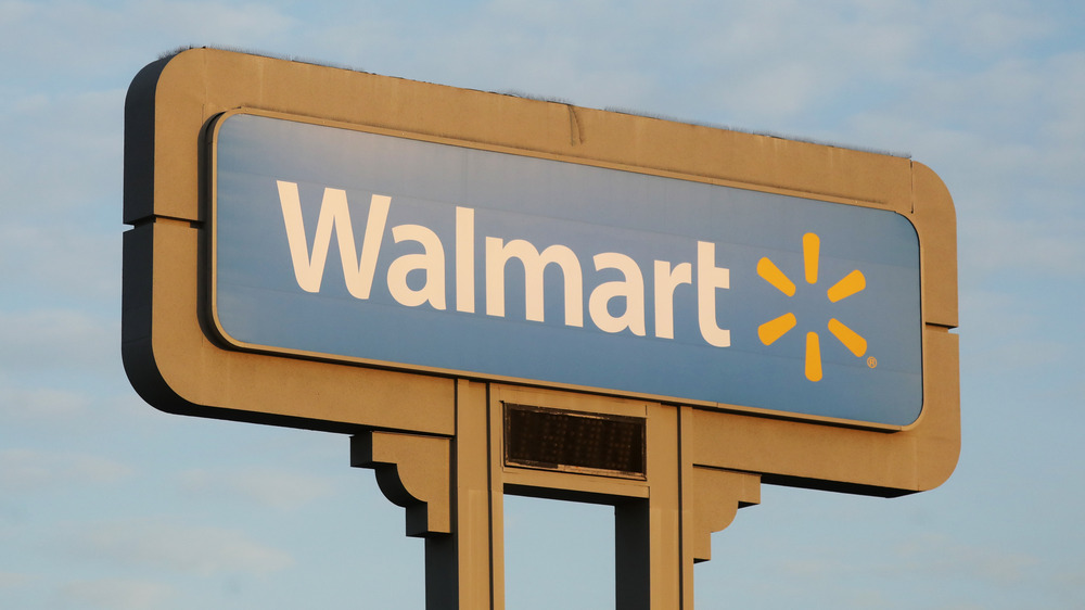 Walmart store sign