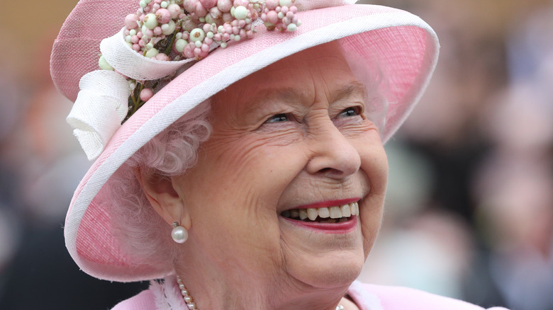 Queen Elizabeth smiling