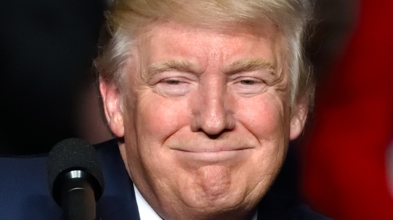 Donald Trump grinning 
