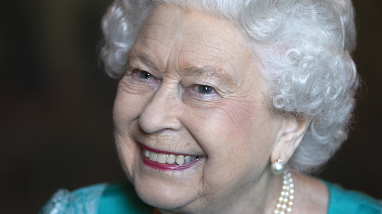 Queen Elizabeth at an event.