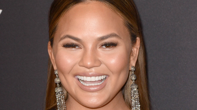 Chrissy Teigen laughing