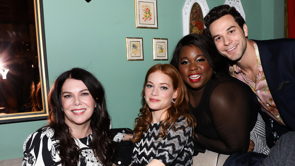 Lauren Graham, Jane Levy, Alex Newell, and Skylar Astin
