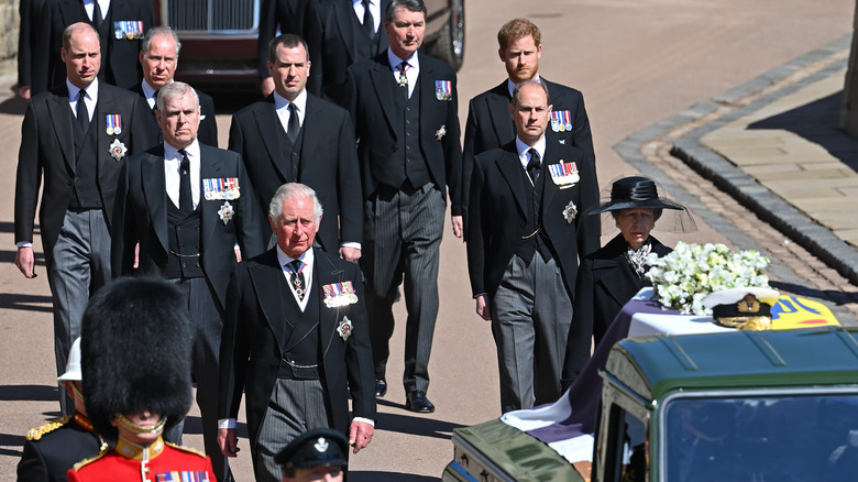 Prince Philip's funeral procession