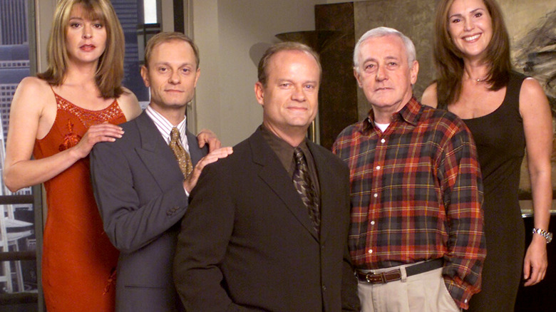 original cast of Frasier posing