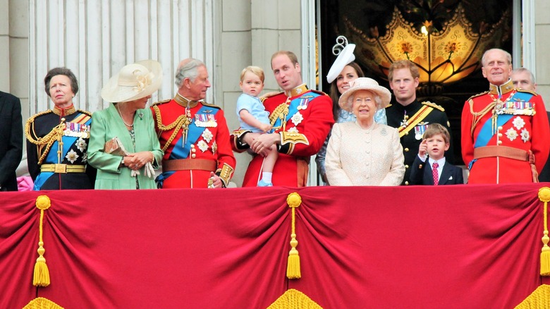 The royal family at Buckingham Palace