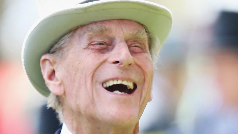 Prince Philip laughs