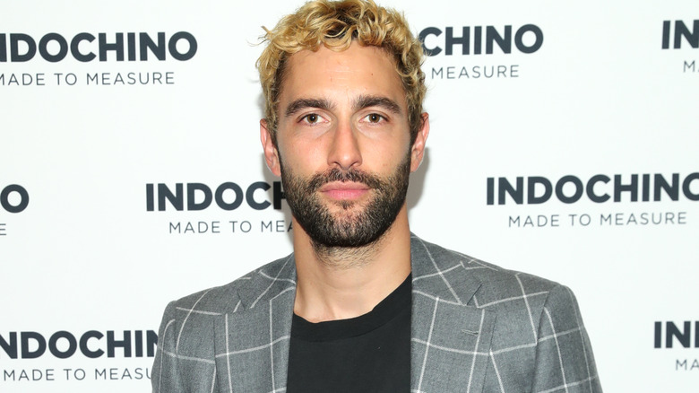 Noah Mills on Indochino red carpet in 2019