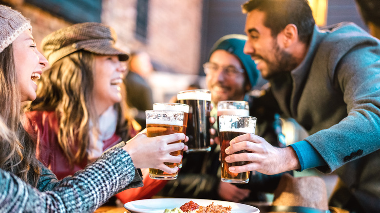 Group holding beers